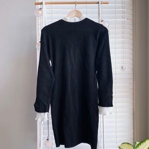 Ruffle Neck & Sleeve Dress